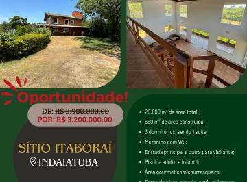 Foto 01 · Chácara de Luxo à Venda em Indaiatuba-SP, Bairro Chácara Viracopos: 3 Quartos, 1 Suíte, 3 Salas, 3 B
