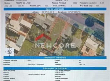 Terreno · 480m² · Lote em  Rua Terra Roxa - Pacaembu - Cascavel/PR