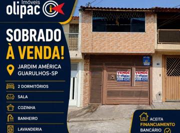 0aefc35b525e206be2e6f714b9294d08175abe3f · Sobrado com 2 dormitórios à venda, 77 m² por R$ 450.000,00 - Jardim América - Guarulhos/SP