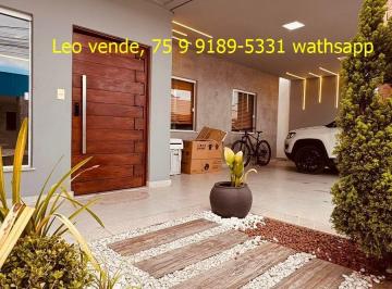 Casa de 4 quartos, Feira de Santana · Leo vende, bairro Sim, 4|4 cim 1 suíte, closet, goumert, mobiliada