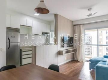 Foto 01 · Apartamento mobiliado para locação no Melville Empresarial II em Barueri-SP: 1 quarto, 1 suíte, 2 sa