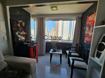 Sala estendida com  a varanda · Apartamento à venda - em Cocó