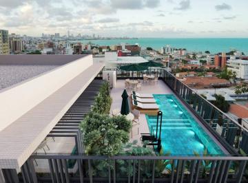 Apartamento · 54m² · 1 Quarto · Flat à venda, vagas rotativas, Tambaú - João Pessoa/PB