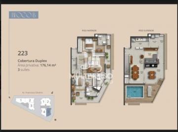 Apartamento · 172m² · 3 Quartos · 2 Vagas · Cobertura à venda, 3 quartos no bairro Gonzaga em Santos