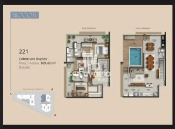 Apartamento · 169m² · 3 Quartos · 2 Vagas · Cobertura à venda, 3 quartos no bairro Gonzaga em Santos