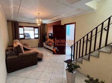 c09c0175fb9890282ef2ca8e481534a86731a721 · Sobrado com 3 dormitórios à venda, 134 m² por R$ 710.000,00 - Gopoúva - Guarulhos/SP