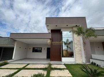 659c0ec46afecb20dc8874adad5caa4f3a472552 · Casa térrea nova, à venda, 3 suítes, planejados, piscina, Condomínio Evidências, Indaiatuba.