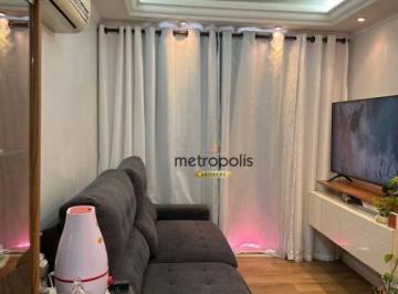 Sala de estar · Apartamento à venda, 59 m² por R$ 584.000,00 - Utinga - Santo André/SP