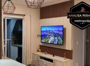 Sala · Apartamento com 2 dormitórios para alugar, 64 m² por R$ 4.766,00/mês - Centro - São Caetano do Sul/S