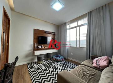 6100d7976d02e64b6402004cf173426ede7a23c5 · Apartamento à venda, 77 m² por R$ 370.000,00 - Aparecida - Santos/SP