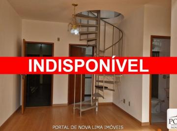 Foto 01 · Apartamento de cobertura com 3 quartos para locação em Nova Lima, 2 vagas na garagem