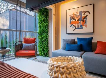 Foto 01 · Studio Liberdade - 28M², 1 Dorm, Academia, Bicicletário, Churrasqueira, Coworking, Quadra de Beach T