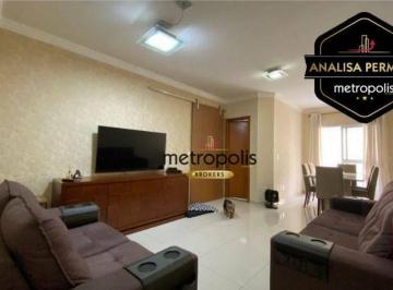 Sala · Apartamento com 2 dormitórios à venda, 73 m² por R$ 700.000,00 - Barcelona - São Caetano do Sul/SP
