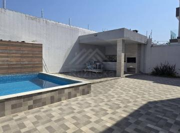 Casa · 360m² · 4 Quartos · 8 Vagas · Casa nova com piscina , 04 quartos e apenas 100m do mar- Itanhaém/SP.