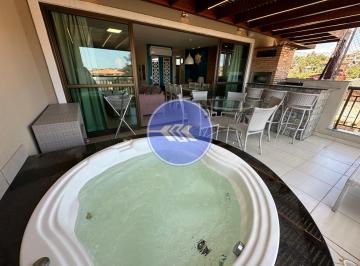 Apartamento · 130m² · 3 Quartos · 2 Vagas · Cobertura duplex toda mobiliada e climatizada, com 3 suítes no Porto das Dunas.