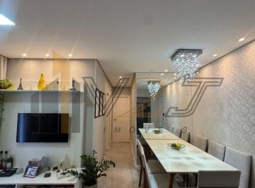 Sala de TV/jantar · Apartamento à venda no Condomínio Floratta Club House em Valinhos - SP.