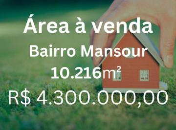 Terreno · 10216m² · Área à venda, 10216 m² por R$ 4.300.000,00 - Mansour - Uberlândia/MG