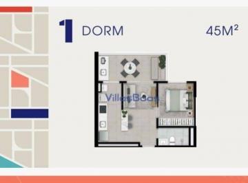 02ce7ed5a0c53fa2cc3178c18c58b7063b53544b · Apartamento com 1 dormitório à venda, 45 m² por R$ 635.000,00 - Parque Residencial Aquarius - São Jo