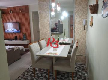 d857d9ceb0c7ac8d6336cc85a934719ab33f4165 · Apartamento à venda, 70 m² por R$ 220.000,00 - Saboó - Santos/SP