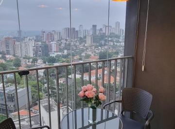 Foto 01 · Studio mobiliado para locação em Cerqueira César-SP: 1 quarto, 1 sala, 1 banheiro, 32m², vista livre