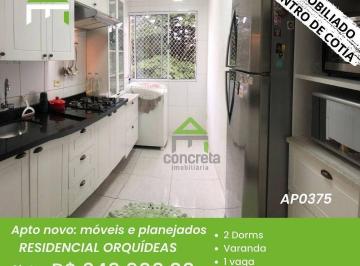 d5b27abca4de1a74c5e333d0c1f922588b11d916 · Apartamento novo com 2 dorms e cheio de planejados à venda, apenas R$ 240.000 - Centro - Cotia/SP