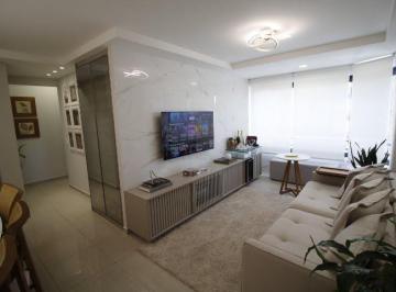 sala video · Apartamento decorado Ed. Ana Rodrigues 87m2 com 3 quartos 1 suite, Casa Amare...