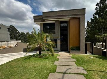 fachada · Casa luxo diferenciada condomínio fechado Alphaville Villa Solaia 4 suítes