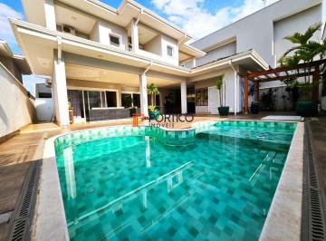Casa · 370m² · 3 Quartos · 4 Vagas · Sobrado à venda com 3 suítes, piscina no cond. Metropolitan Park em Paulínia/SP