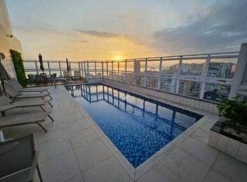Piscina Empreendimento Ibiza em Santos · Apartamento com 1 dormitório para alugar, 54 m² por R$ 5.800,00/mês - Embaré - Santos/SP