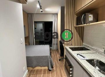 Apartamento · 30m² · 1 Quarto · APARTAMENTO (STUDIO) MOBILIADO COM PARA LOCAÇÃO NO BROOKLIN  NA RUA SEMPRE VIVAS