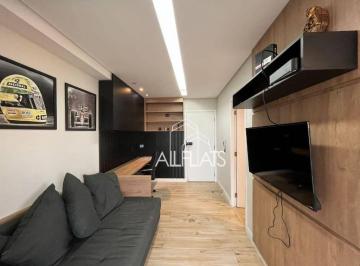 Sala · Apartamento com 1 quarto, 37 m² - venda ou aluguel - Pinheiros - São Paulo/SP