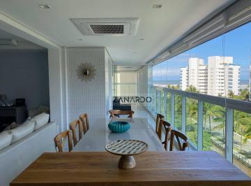 Varanda Gourmet · Apartamento vista mar, pé na grama, 3 suítes à venda, 127 m² - Riviera de São Lourenço - Bertioga/SP