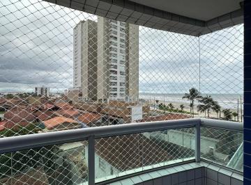 Varanda Gourmet · Apartamento VISTA MAR com 1 dormitório à venda, 38 m² por R$ 315.000 - Caiçara - Praia Grande/SP