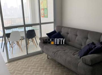 129a6783eac9a847e83fe49209faf79998353b1d · Apartamento com 1 dor./Mobiliado/1 vaga/Próx. ao Metrô - à venda, 37m² por R$ 690.000 - Brooklin - S