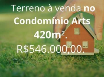 Terreno · 420m² · Terreno à venda no Condomínio Arts - Uberlândia/MG