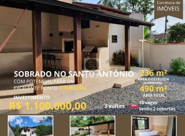 Casa · 236m² · 3 Quartos · 10 Vagas · Casa à Venda no bairro Santo Antônio, localizado na cidade de Joinville/SC