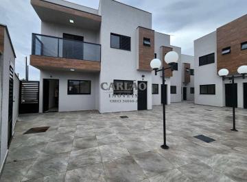 Casa · 95m² · 2 Quartos · 1 Vaga · Sobrado de Condomínio com 2 dorms, Vila Anhanguera, Mongaguá - R$ 375 mil, Cod: 354676