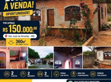 Casa · 360m² · 2 Quartos · 2 Vagas · Casa à Venda à Venda em São José de Almeida - Jaboticatubas - MG