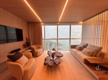 Apartamento · 282m² · 4 Quartos · 3 Vagas · Apartamento de alto Luxo finamente Mobiliado no Ed Sky Barra Norte - Vista deslumbrante