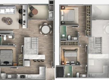 Apartamento · 117m² · 3 Quartos · 2 Vagas · Édifice Du Centre - Apartamento duplex 3 dormitórios, a venda na Praia dos Ingleses - Florianópol