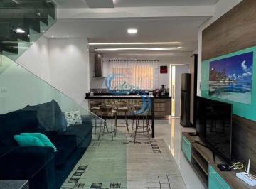 Casa · 84m² · 3 Quartos · 1 Vaga · Casa de Condomínio  3 dorms, Caiçara, Praia Grande