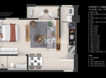 Planta Studio · Condomínio Apogeo - Descubra o Apogeu Ribeirão Preto: À venda Apartamentos e Studios decorados e mob