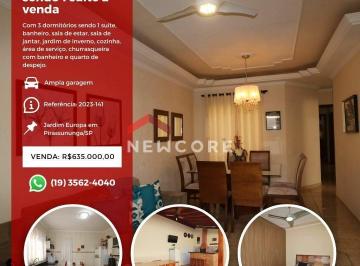 Casa · 360m² · 3 Quartos · 3 Vagas · Casa em Rua Benedito Colombo - Jardim Europa - Pirassununga/SP