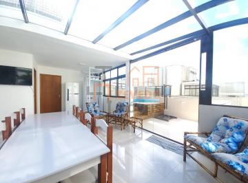Apartamento · 134m² · 4 Quartos · 1 Vaga · Cobertura Mobiliada com Elevador Privativo e Piscina na Praia Mansa - Caiobá