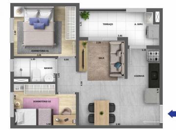 Planta 01 - 2 dorm 37m² · Apartamento à venda no bairro Pirituba - São Paulo/SP