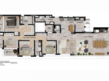 Planta 01 - 4 dorm 195m² · Apartamento à venda no bairro Mooca - São Paulo/SP