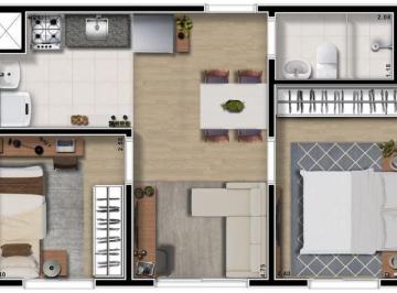 Planta 01 - 2 dorm 38 8m² · Apartamento à venda no bairro Colônia (Zona Leste) - São Paulo/SP