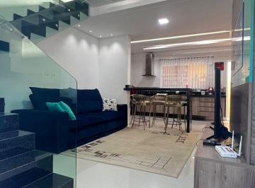 Casa · 84m² · 3 Quartos · 1 Vaga · Sobrado em Condomínio em Vila Caiçara - Praia Grande, SP
