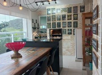 Apartamento · 158m² · 3 Quartos · 2 Vagas · Apartamento com 3 suítes com sacada gourmet na Praia da Enseada, Guarujá