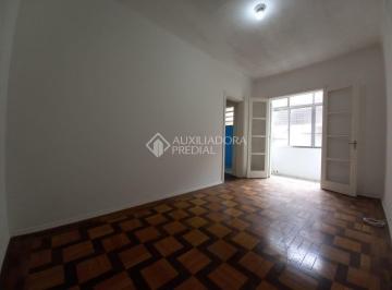 2 · Apartamento com 1 dormitório e sacada, sala, cozinha, área de serviço, banheiro social e 45 m²